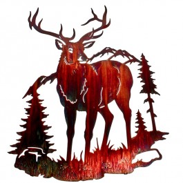 Elk Mountain Metal Wall Art- DISCONTINUED
