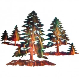 Pine Trees Metal Wall Art -DISCONTINUED - limited available