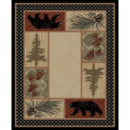 Big Timber Bear Area Rug