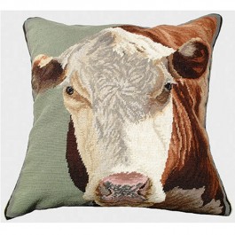 Hereford Needlepoint Pillow