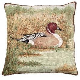 Pintail in Field Pillow