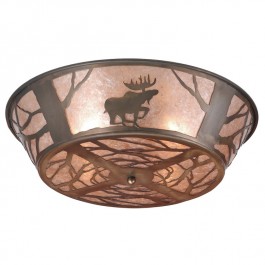 North Woods Moose Ceiling Light