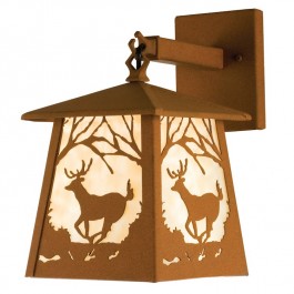 Deer At Dawn Hanging Wall Sconce