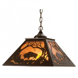 Lone Bison Pendant Light