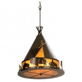 Buffalo Teepee Pendant Light