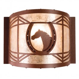 Horse Shoe & Horse Sconce