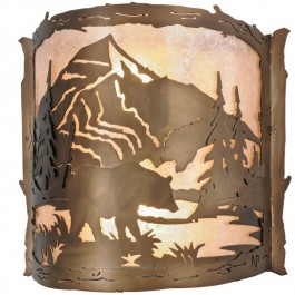 15" Bear Creek Wall Sconce