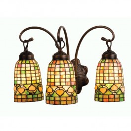 Tiffany Acorn Triple Wall Sconce