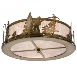 Fly Fishing Creek Ceiling Light