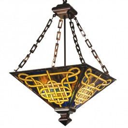 Knotwork Mission Inverted Pendant Light