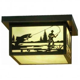 Fish Creek Flush Ceiling Light