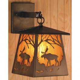 Lantern Moose Sconce