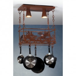 Fly Fisherman Pot Rack