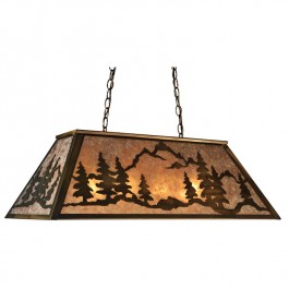 Mountain Range Oblong Pendant Light