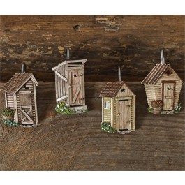 Outhouse Shower Curtain Hooks