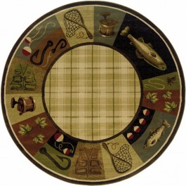 Fishing Journey Round Rug