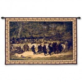 Bear Dance Wall Tapestry