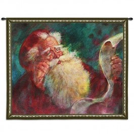 Santas List Christmas Wall Tapestry