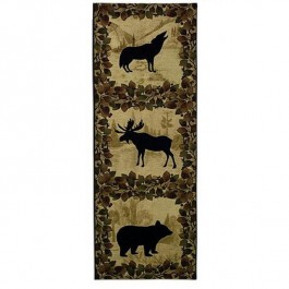 Lodge Wildlife Silhouette Wall Hanging