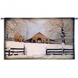 Winter's Gift  Wall Tapestry