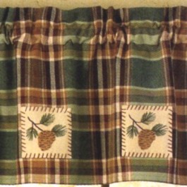 Pine Cone Patch Valance