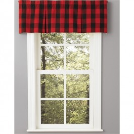 Buffalo Check Pleated Valance