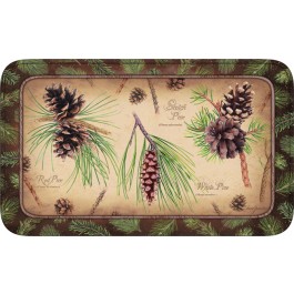 Pinecones Memory Foam Bath Rug