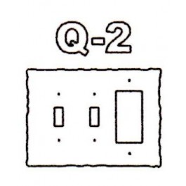 Combination Metal Toggle-Toggle-GFI Cover (Q-2)