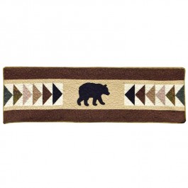 Woodcut Bear Valance/Runner