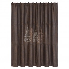 Faux Leather Clearwater Shower Curtain