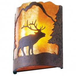 Timber Ridge Elk Sconce