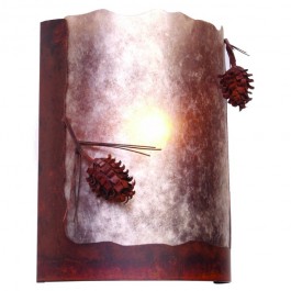 Ponderosa Pine Timber Ridge Sconce