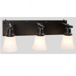 Rivets Glacier Triple Vanity Light