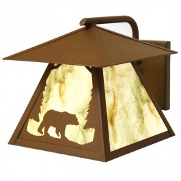 Timber Ridge Outdoor Dark Sky Bear Sconce