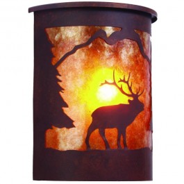 Timber Ridge Elk Outdoor Sconce