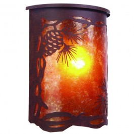 Timber Ridge Pine Cone Dark Sky Sconce