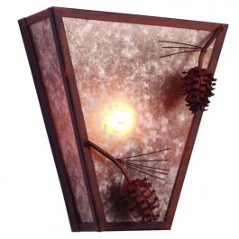 Ponderosa Pine Cone Vegas Sconce