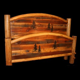 Pine Trio Arched Barn Wood Beds
