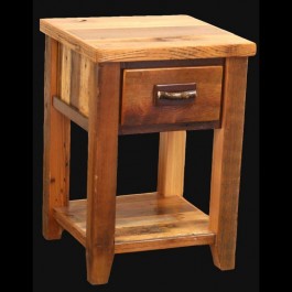Old Barn Twig Nightstand with Drawer and Shelf