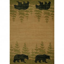 Wooded Bear Area Rugs