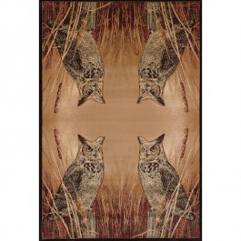 Millette's Horned Owl Area Rugs