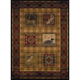 Lodge Stamp Area Rugs