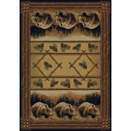 Grizzly Pines Bear Rug