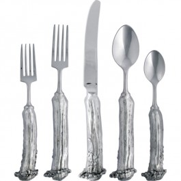 Pewter Cast Antler Flatware