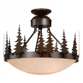 Yosemite Pine Tree Semi-Flush Ceiling Light