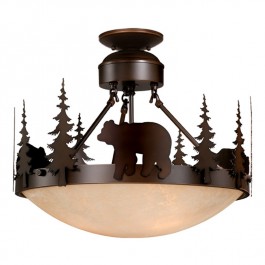 Bozeman Bear Semi-Flush Ceiling Light