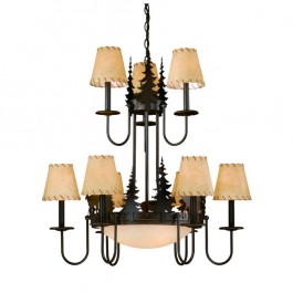 Bryce Deer 2 Tier Chandelier