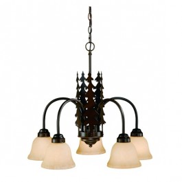 Yosemite 5 Light Pine Tree Chandelier