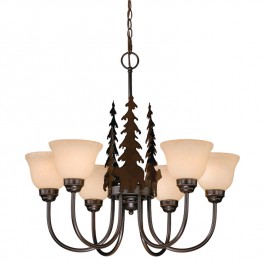 Bozeman Bear 6 Light Chandelier