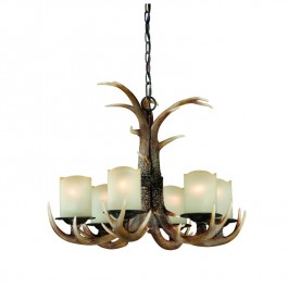 Yoho Faux Antler 6 Light Chandelier